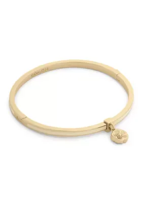 Signature Tea Rose Charm Enamel Bangle Bracelet by Coach