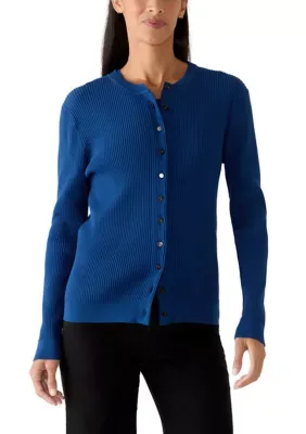 Button-Front Cardigan Sweater by Calvin Klein