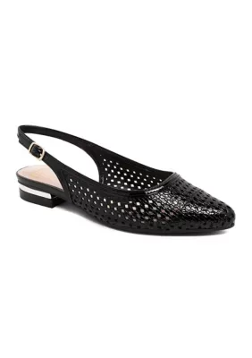 Uilsperf Quilsy Sling Back Flats by Jones New York