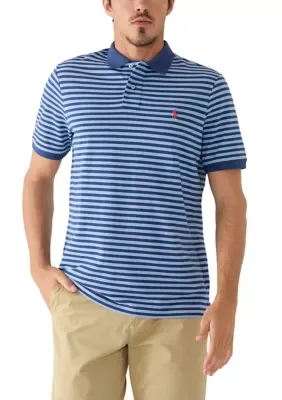 Classic Fit Striped Mesh Polo Shirt by Polo Ralph Lauren