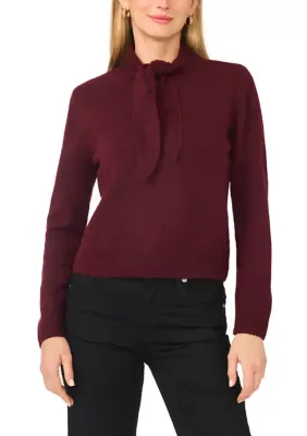 Tie Neck Pullover Sweater by Vince Camuto