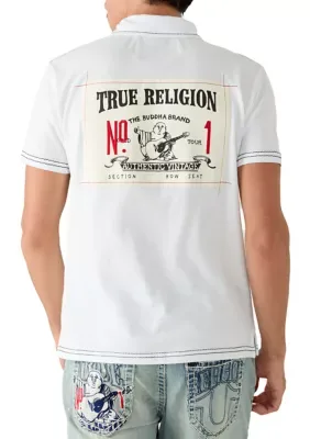 No1 Buddha Logo Polo Shirt by True Religion