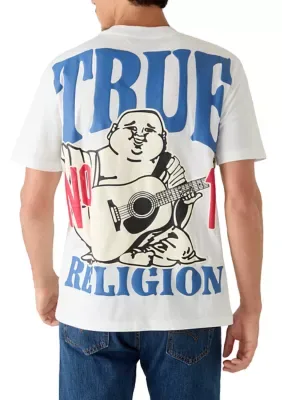 No1 Buddha Logo Short Sleeve Graphic T-Shirt by True Religion