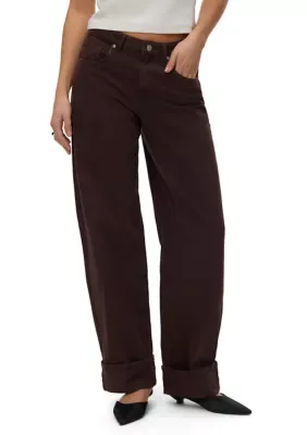 Fonda Mid Rise Barrel Leg Jeans by VERO MODA