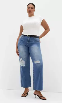 Harley Fit Harriet Wide Leg Regular Jean by City Chic
