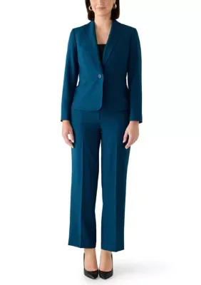 One Button Shawl Collar Jacket & Fly Front Extend Tab Trouser by Le Suit