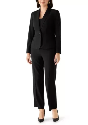 One Button Shawl Collar Jacket & Fly Front Extend Tab Trouser by Le Suit