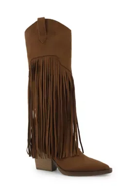 Fringe Western Boots by Vintage Havana