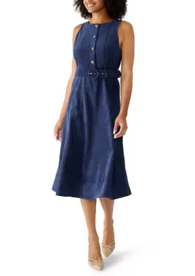 Sleeveless Corduroy Dress by Msk