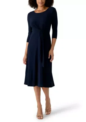 3/4 Sleeve A-Line Dress by Perceptions