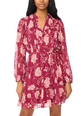 Lace Blouson Sleeve Dress by Msk