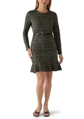 Long Sleeve Zip Dress by Sharagano