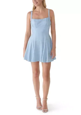 Sleeveless Square Neck Dress by Rare Editions