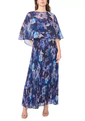 Cape Sleeve Boat Neck Dress by Msk