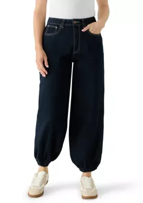 Bubble Hem Denim Pants by BB Dakota