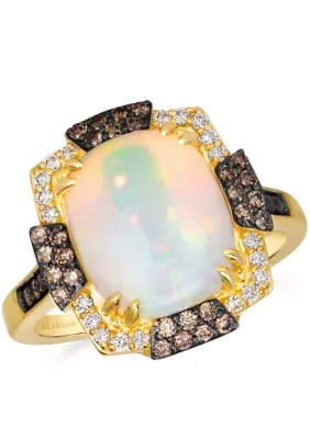 Ring Featuring 1/3 Cts. Chocolate Diamonds, 1/6 Cts. Nude Diamonds Set in 14K Honey Gold by Le Vian