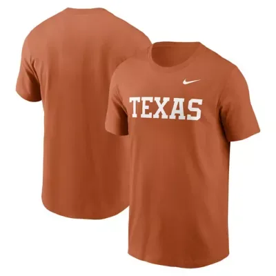 NCAA Nike Burnt Texas Longhorns Primetime Wordmark T-Shirt by Nike