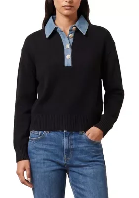 Sweater Polo - Denim by French Connection