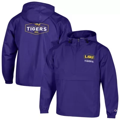 NCAA LSU Tigers Delay Packable Half-Zip Jacket