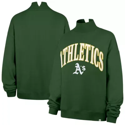 Oakland Athletics MLB Athletics Oversized Vantage Mock Neck Sweatshirt by 47