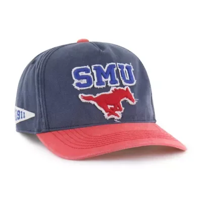 NCAA SMU Mustangs Well-Worn Calderwood Hitch Adjustable Hat by 47
