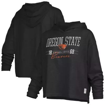 NCAA Oregon State Beavers Castillo Slub Waist Length Long Sleeve Hooded T-Shirt by Pressbox