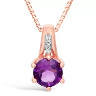 Rose Gold Gemstone Pendant by Gemminded