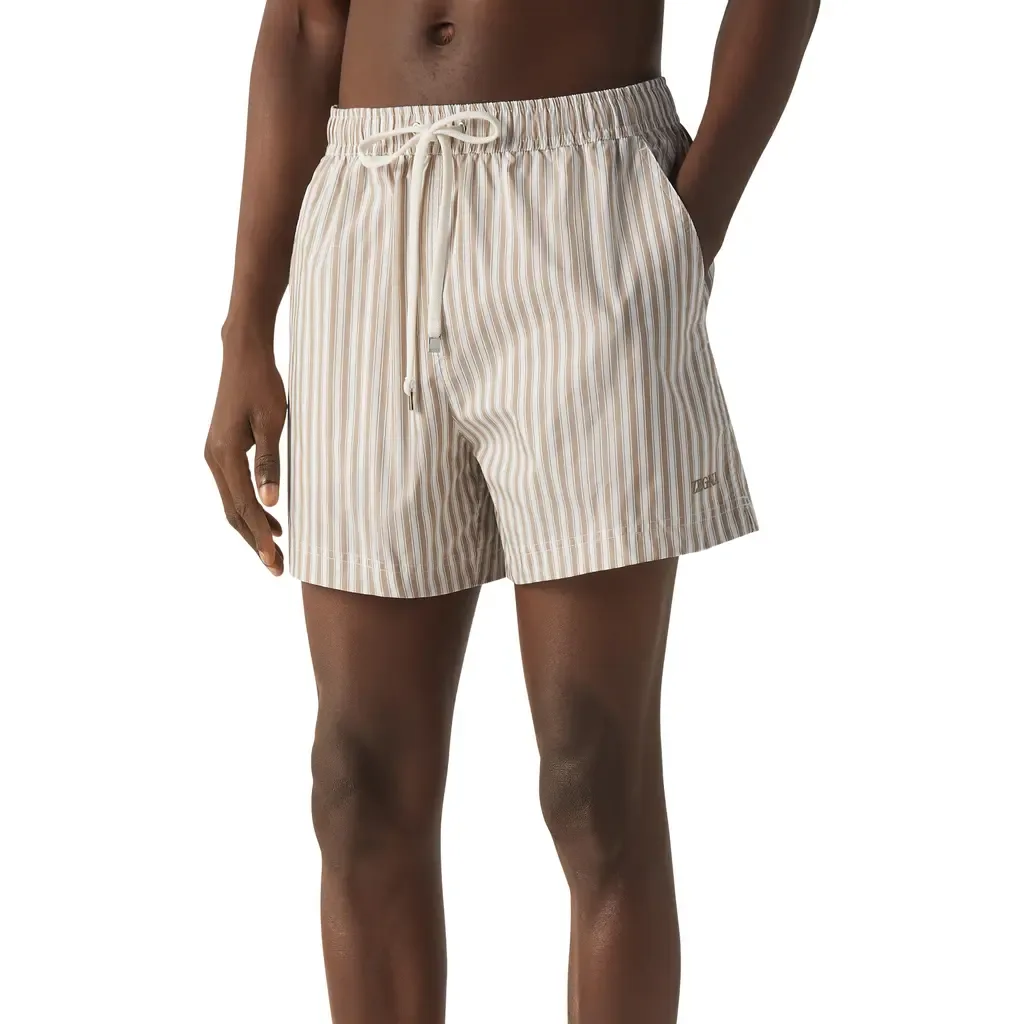 Striped Swim Trunks by ZEGNA