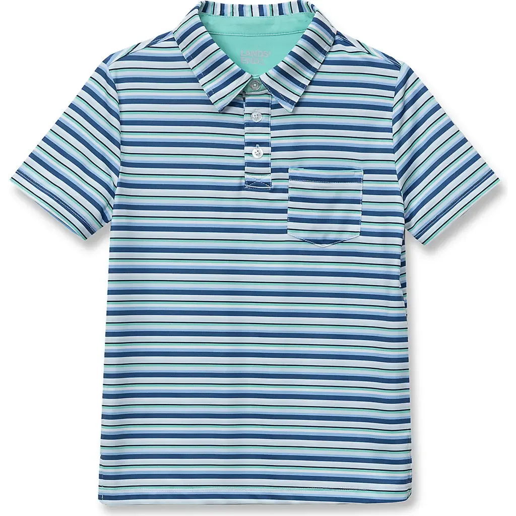 Short Sleeve Athletic Polo Shirt by Lands' End