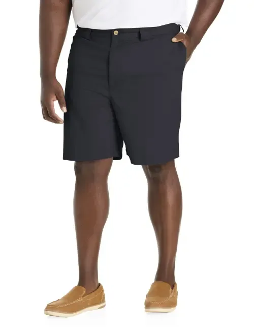 Waist-Relaxer Cotton Shorts by Harbor Bay by DXL