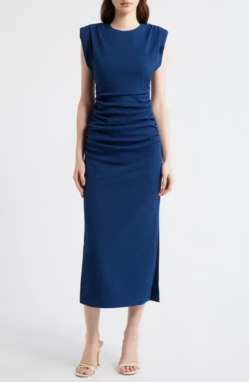 Cap Sleeve Textured Knit Midi Dress by Vince Camuto