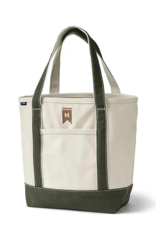 Open Top Canvas Tote Bag by Lands' End