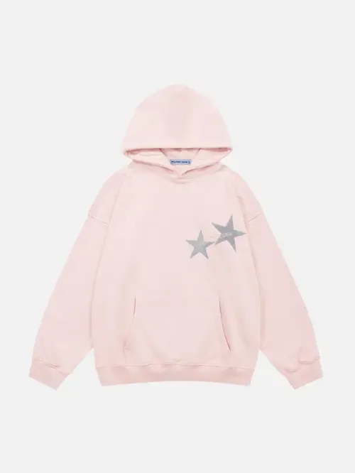 Star Color Contrast Hoodie by AELFRIC EDEN