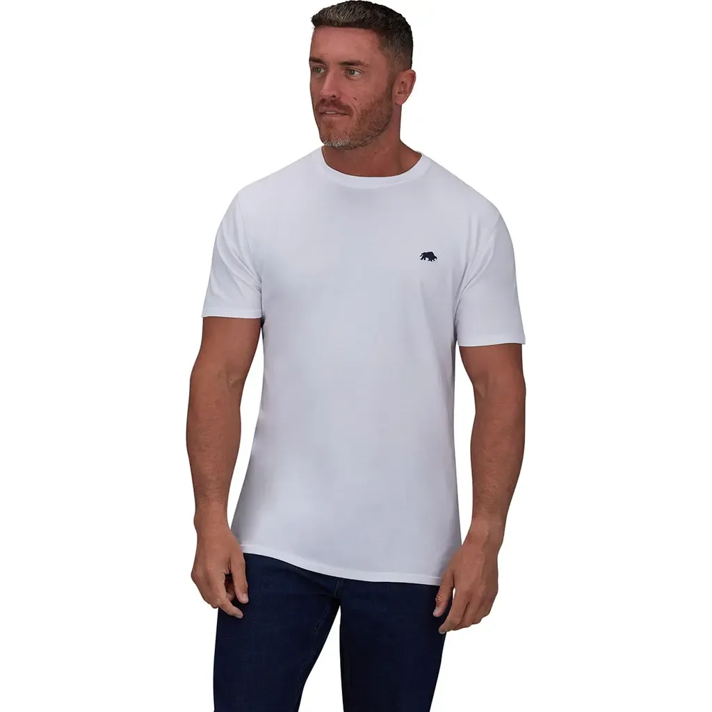 Classic Crew Neck Logo T-Shirt by Raging Bull