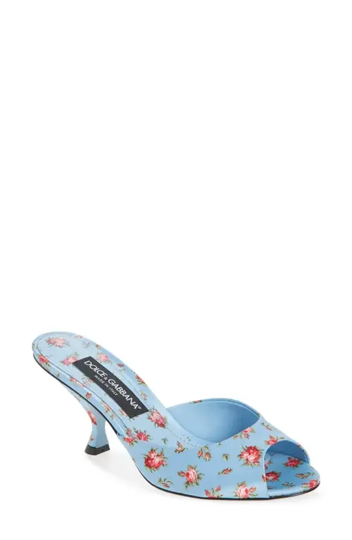 Keira Floral Satin Sandal by Dolce&Gabbana