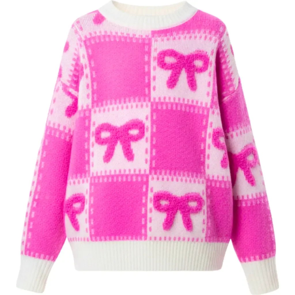 Sweet Bow Knit Sweater by Mia Belle Girls