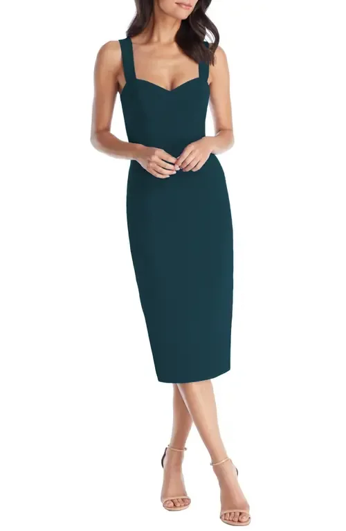 Nicole Sweetheart Neck Cocktail Dress