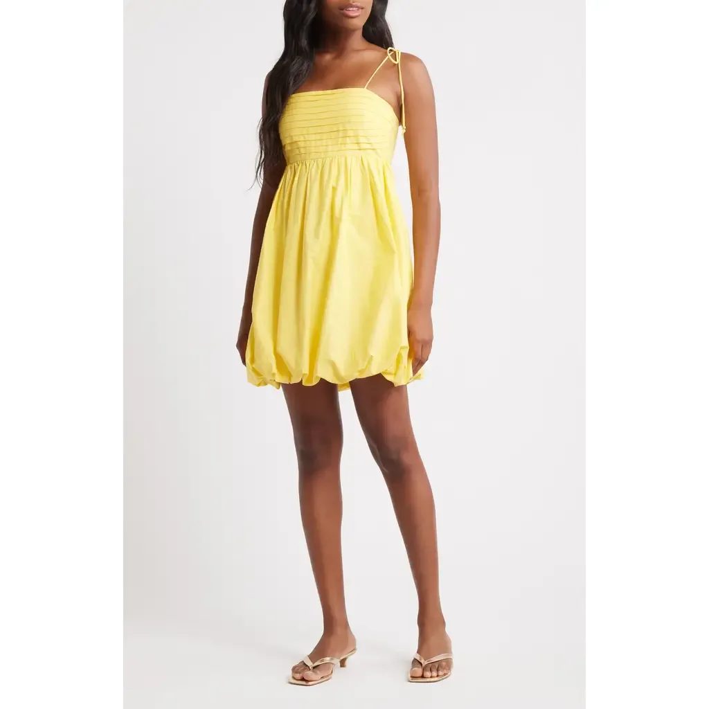 Bubble Hem Babydoll Minidress by Lipsy