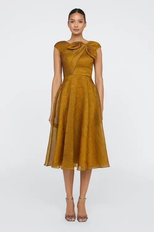 Helen Tie Neck Cocktail Dress by Theia