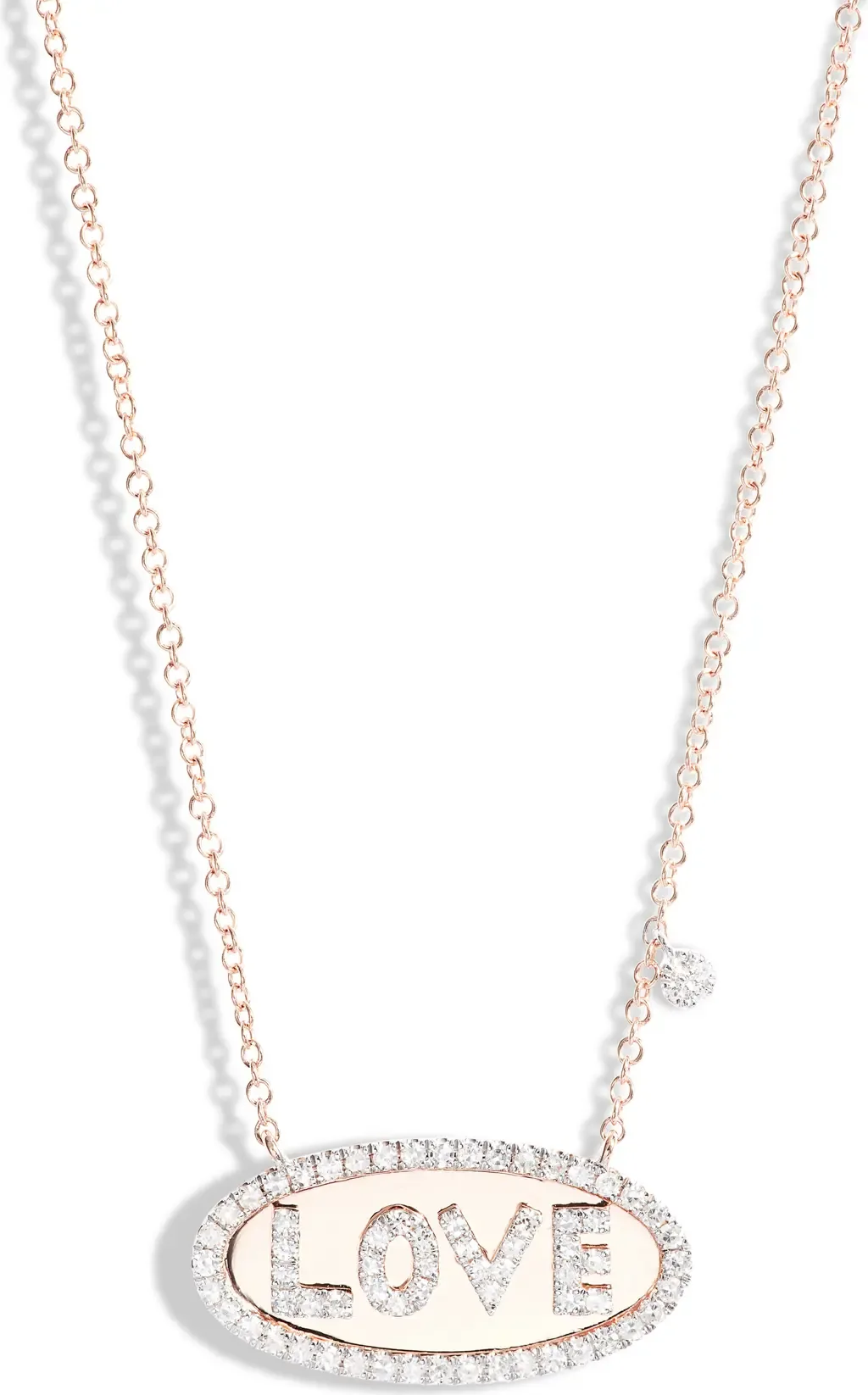 Love Diamond Pendant Necklace by Meira T