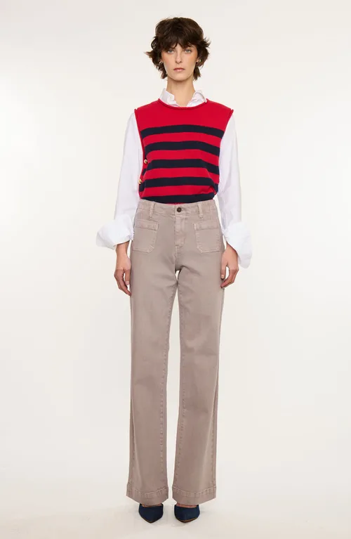 Tracy High Rise Loose Flare Jeans by KanCan