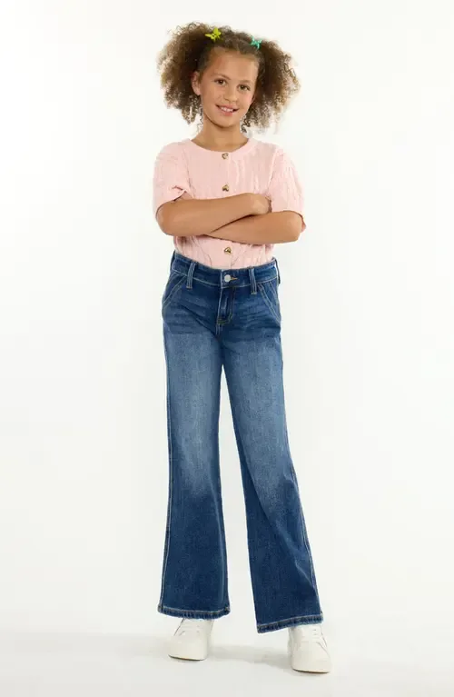 Kayleen Mid Rise Wide Flare Jeans by KanCan