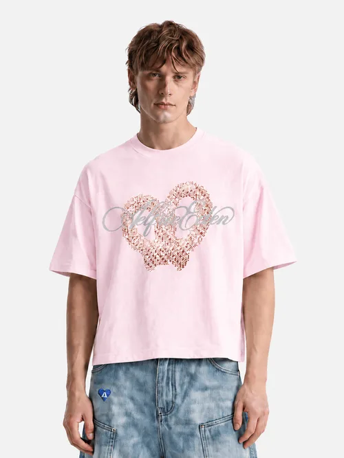 Heart Graphic Boxy Short Tee by AELFRIC EDEN