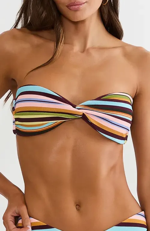 Juno Twisted Bandeau Bikini Top by Beach Riot