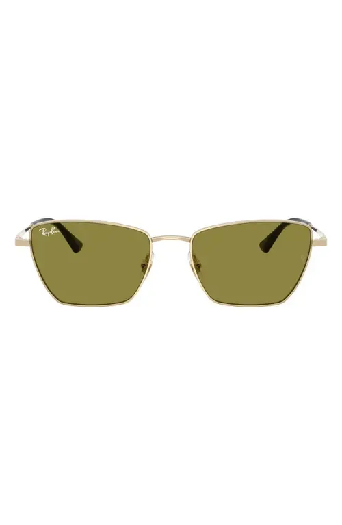 Drea Bio-Based 53mm Polarized Irregular Cat Eye Sunglasses