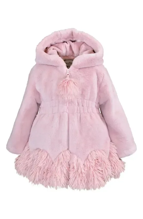 Faux Fur Smocked Waist Coat by Widgeon