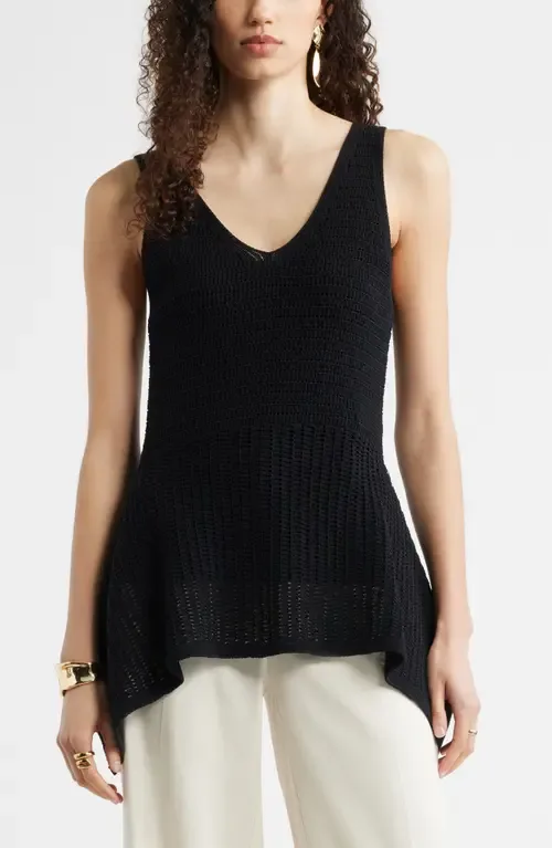 V-Neck Peplum Sweater Tank by Nordstrom