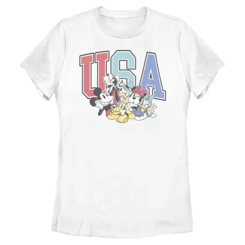 The American Dream Team Short Sleeve Graphic T-Shirt by Mickey & Friends