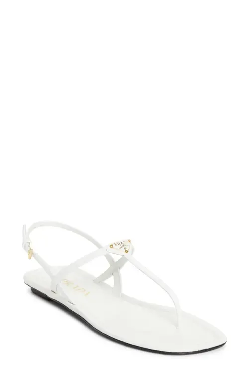 Triangle Logo Sandal by Prada
