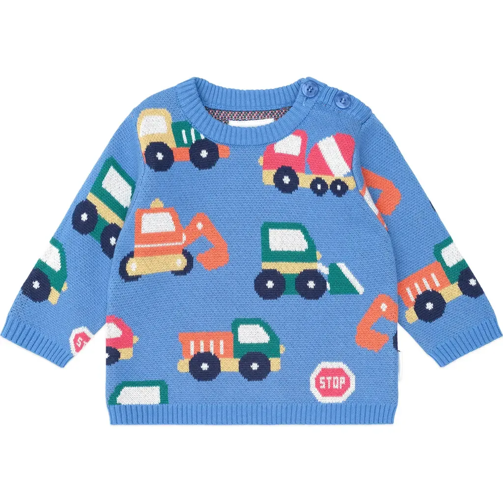 Construction Pullover by Huxbaby
